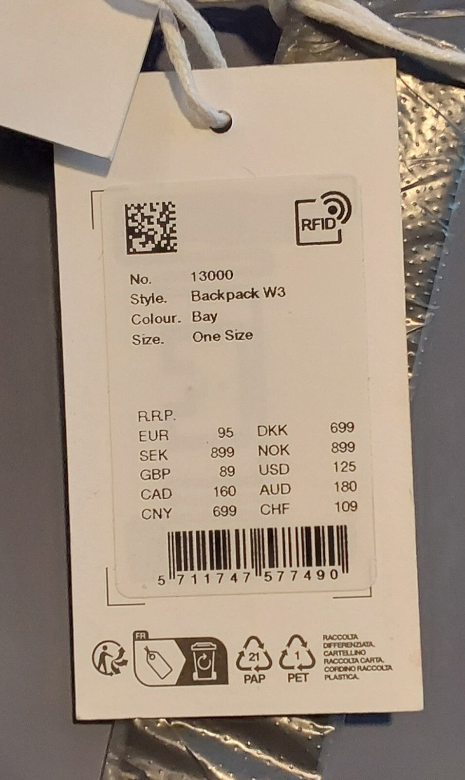 RAINS  Backpack Mini W3 Color Bay Blemished NWT π₯π₯π₯