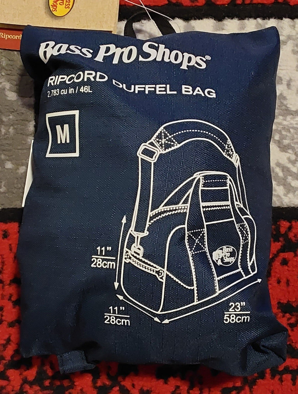 Bass Pro Shop Ripcord Duffle Bag Medium Navy NWT 🔥🔥🔥