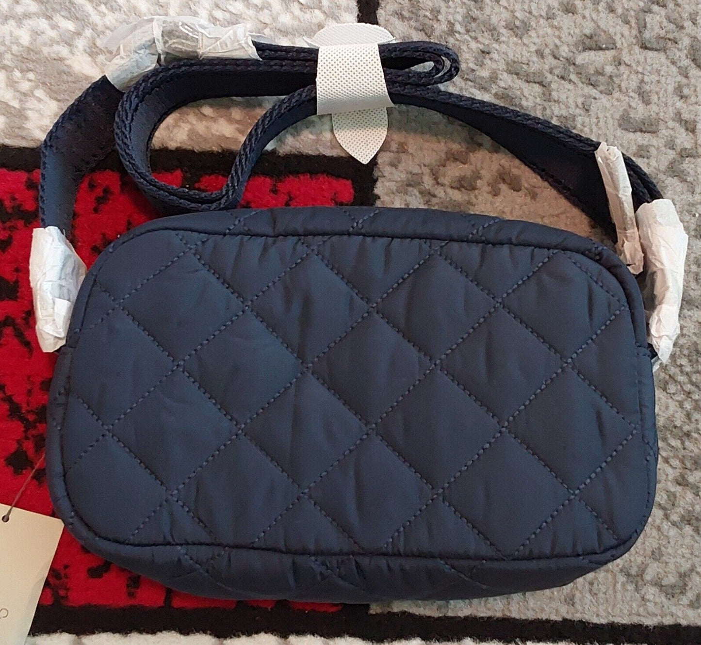 Sweaty Betty All-Day Quilted Crossbody Navy NWT