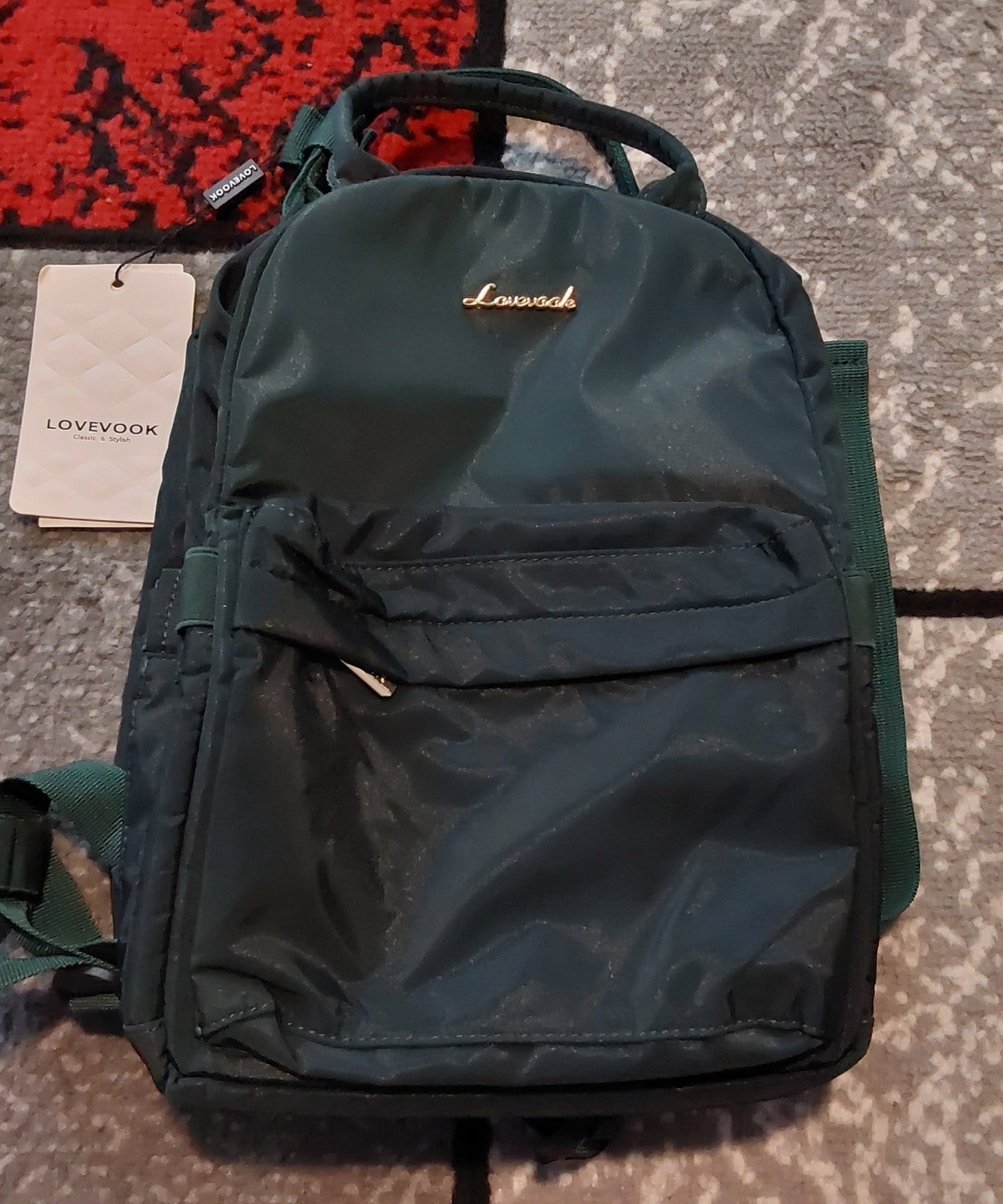 LOVEVOOK Mini Backpack Green with USB, NWT🔥🔥🔥