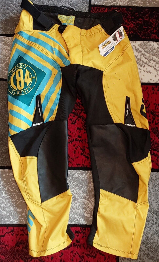 Circuit Equipment Reflex Gear  Pants Yellow Black Sz 38 Blemished New