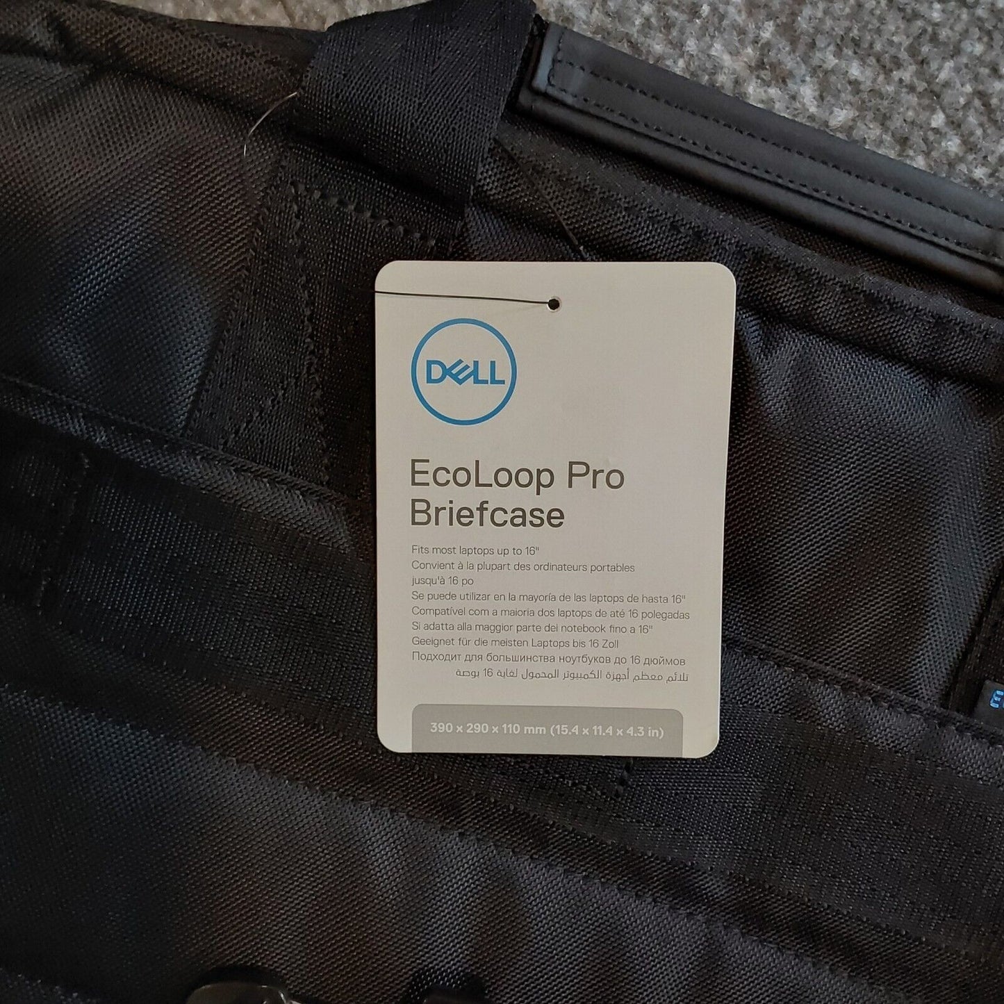 Dell EcoLoop Pro Briefcase 16" Black NWT