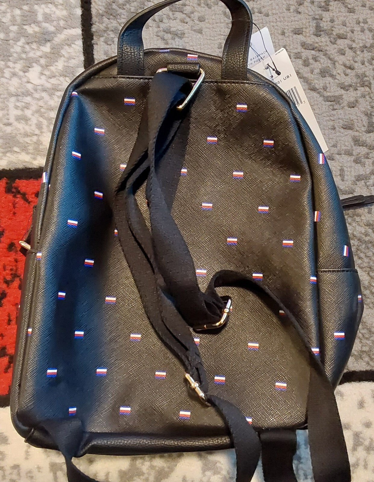 TOMMY HILFIGER Dome Mini Backpack With Pouch Black Blemished 🔥🔥🔥