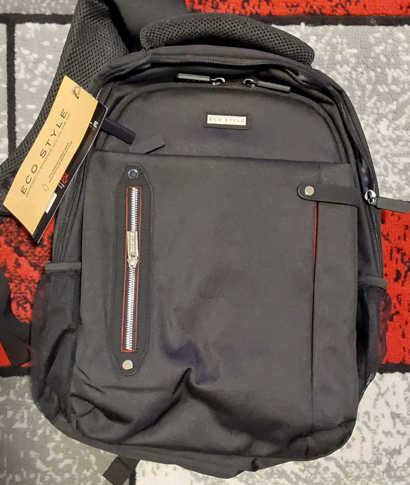 Eco Style Tech Pro 16.4" Laptop Backpack Checkpoint Friendly Black NWT🔥🔥🔥