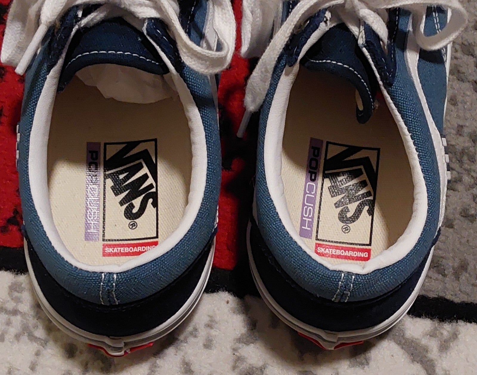 Vans Skate Old Skool Navy Blue/White M 9.0 Single Wear 🔥🔥🔥