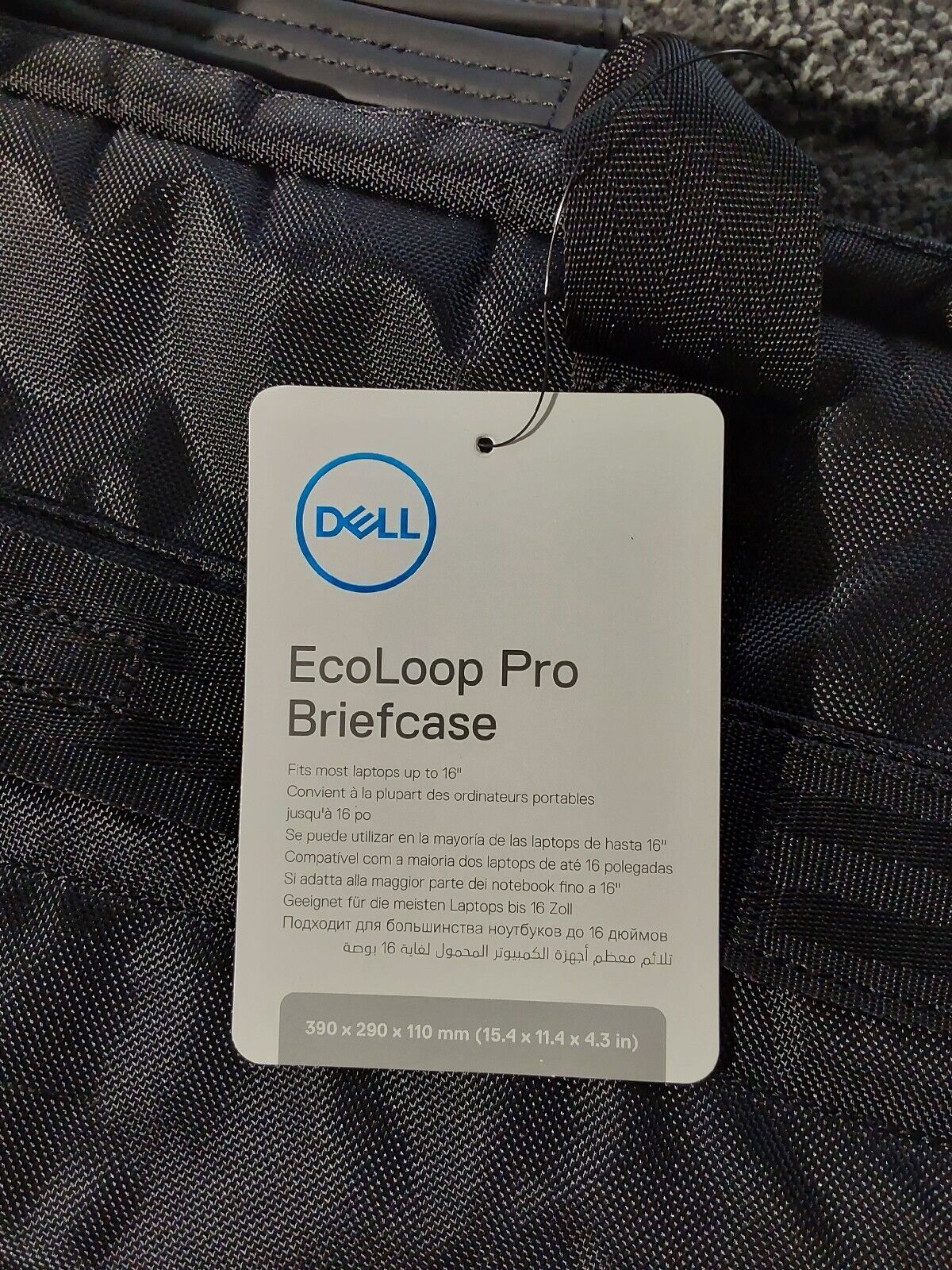 Dell EcoLoop Pro Briefcase 14-16” Laptops Black Blemished NWT