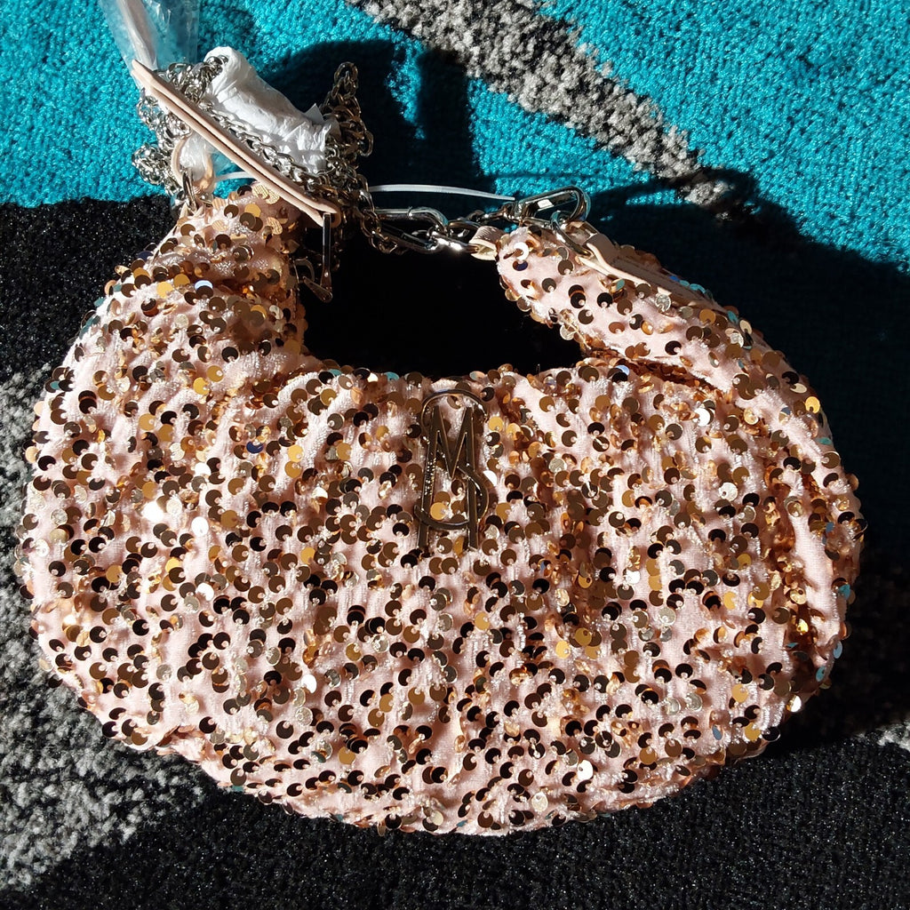 Steve Madden Bbrenda Stylish Sequin Soft Clutch Pink NWT 🔥🔥🔥
