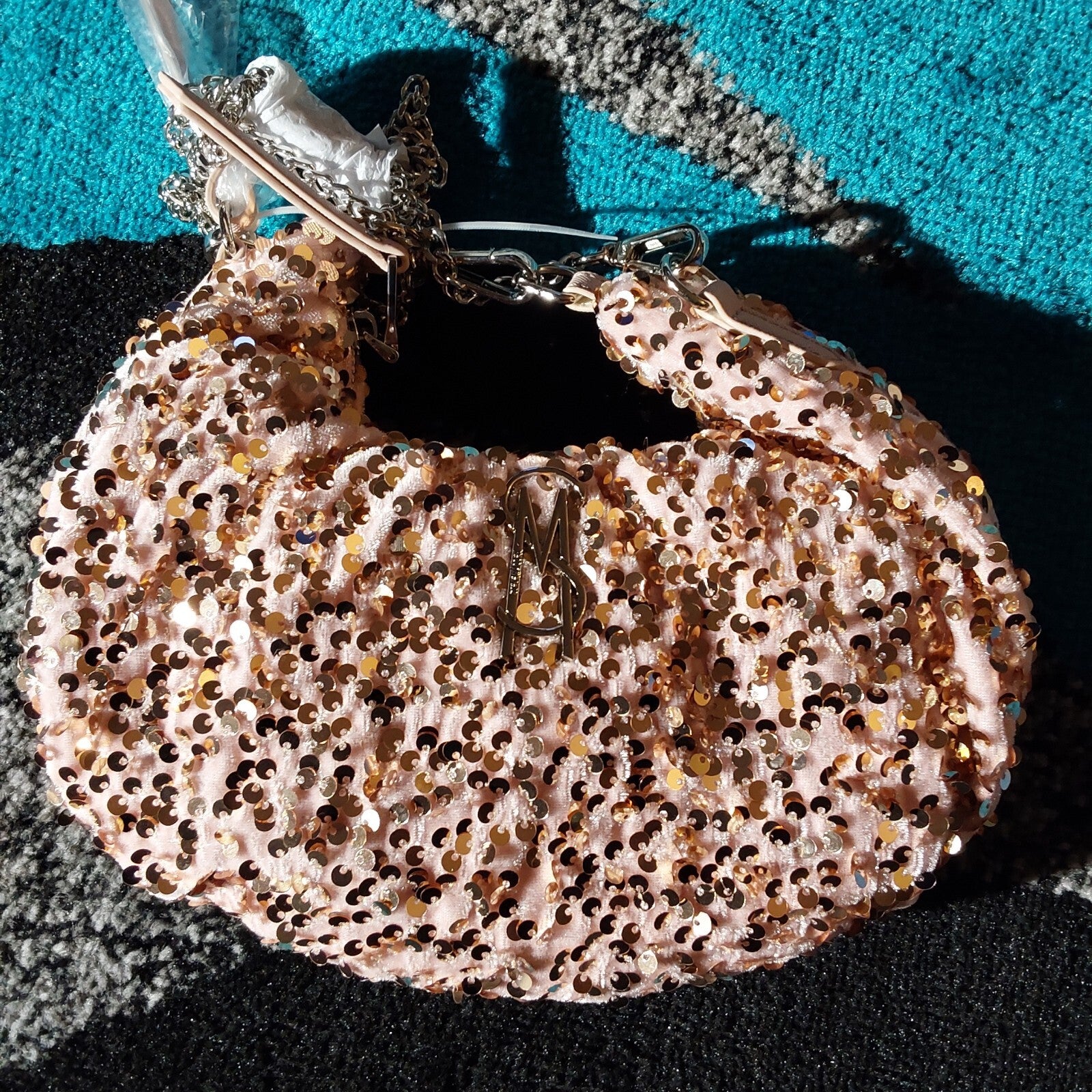 Steve Madden Bbrenda Stylish Sequin Soft Clutch Pink NWT 🔥🔥🔥