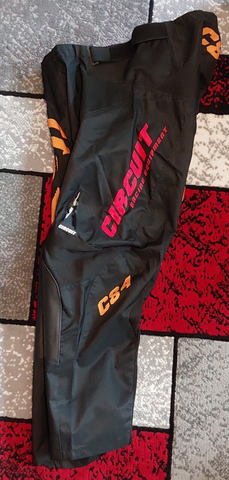 Circuit Equipment Reflex Gear Set Pants Black Orange Size 40 NWT