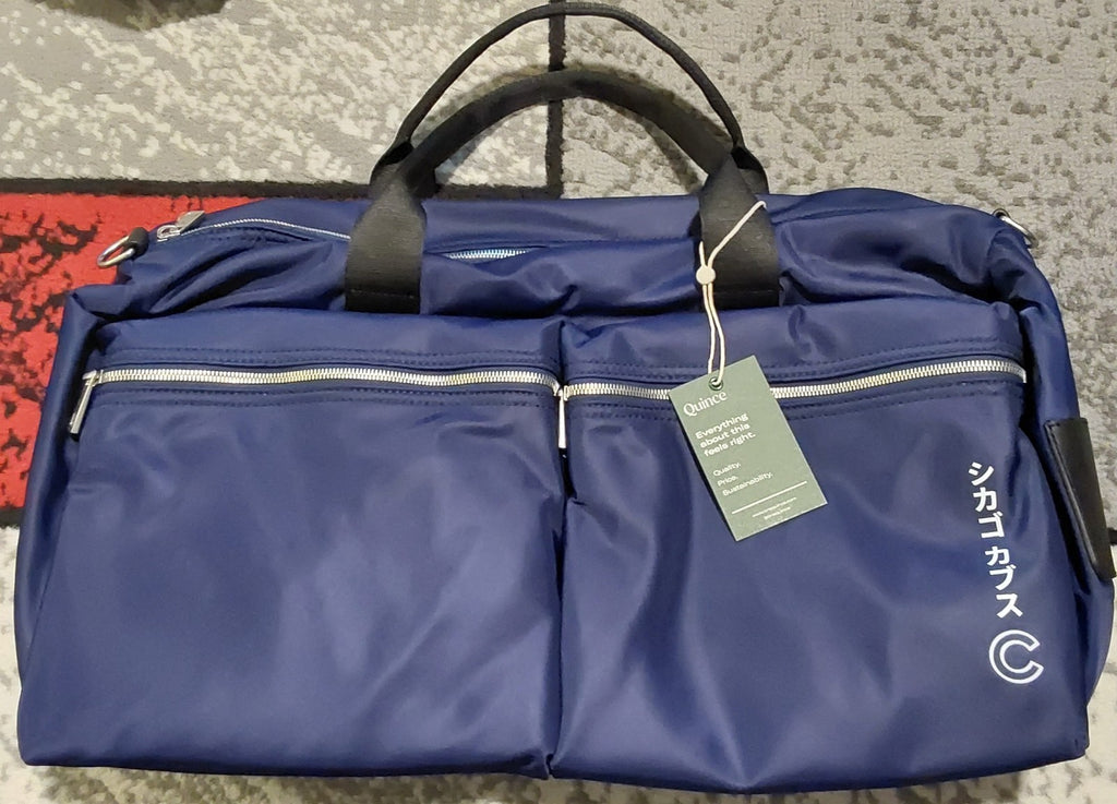 Quince Heavy Duty Nylon Duffel Bag Navy "With Company Logo "NWT 🔥🔥🔥