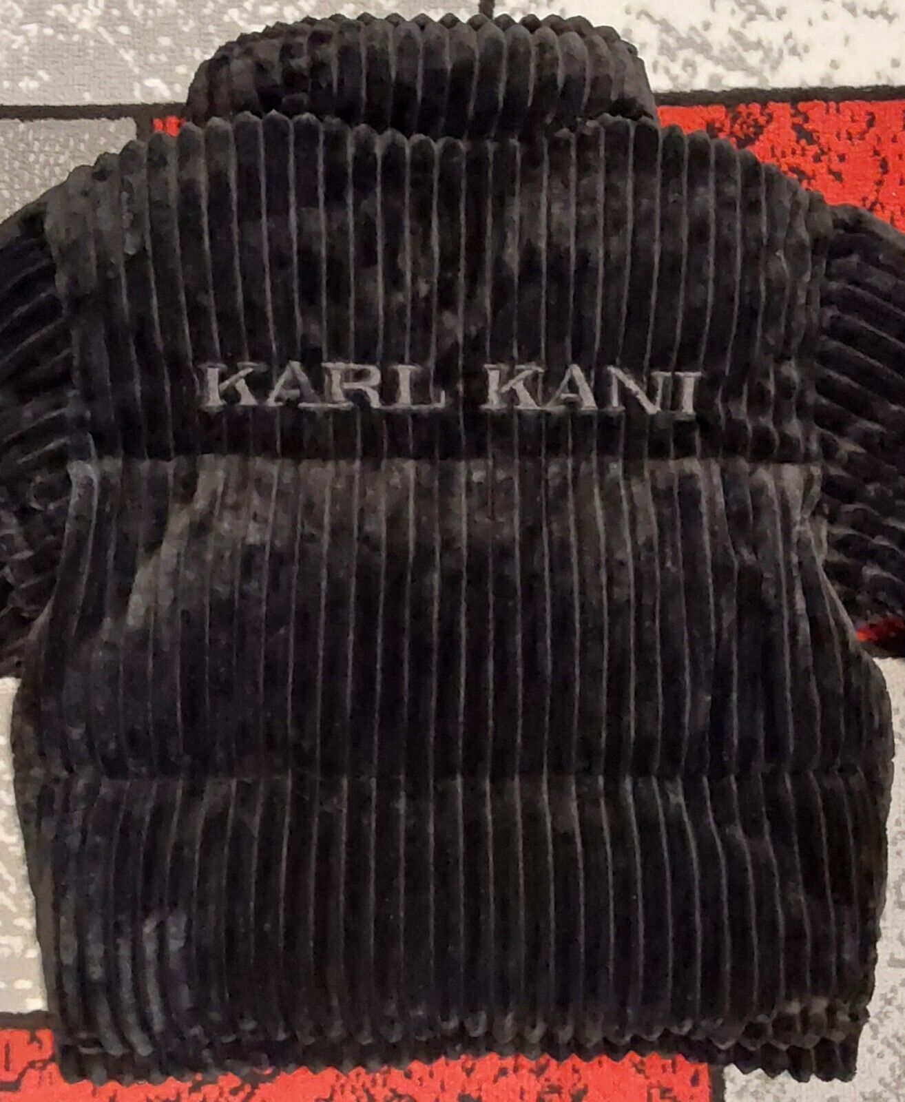 Karl Kani Women's OG Short Corduroy Jacket 2024 Black Medium NWOT