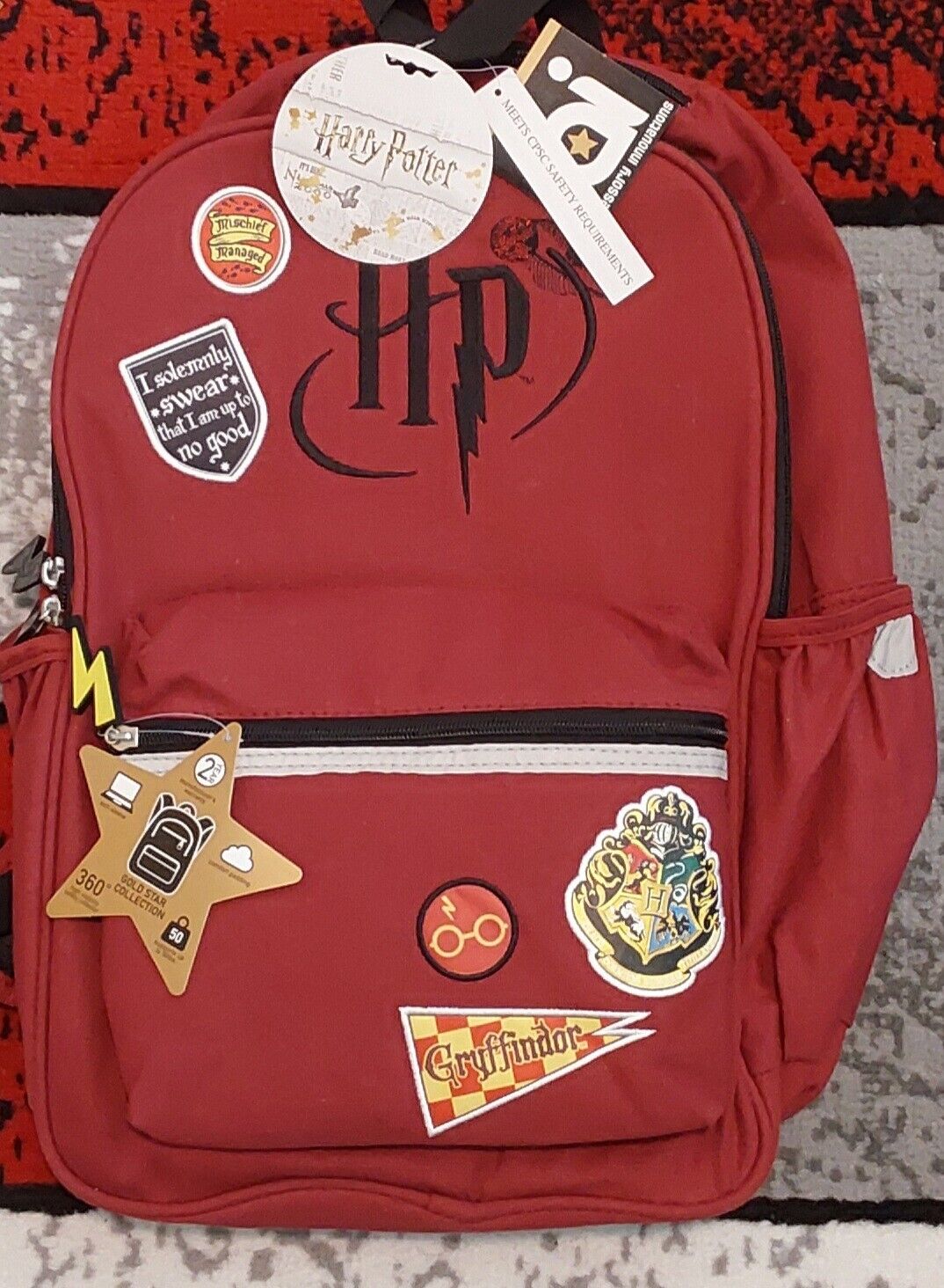 Accessory Innovations Harry Potter Maroon Backpack NWT