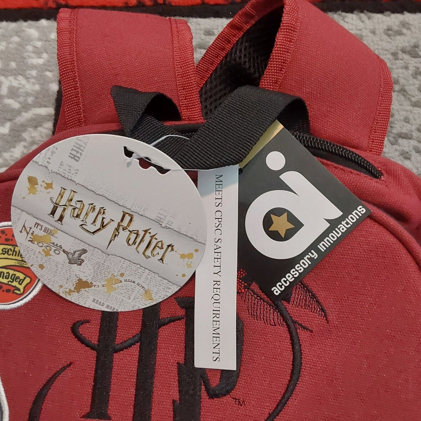 Accessory Innovations Harry Potter Maroon Backpack NWT