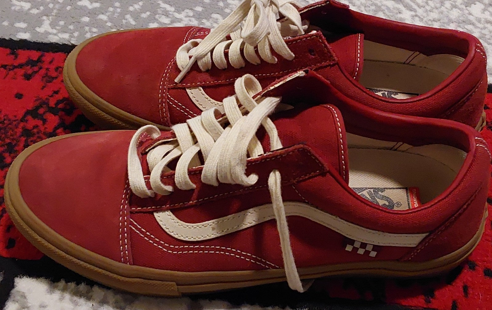Vans Old Skool Skate Red/Gum Size 9.5 🔥🔥🔥