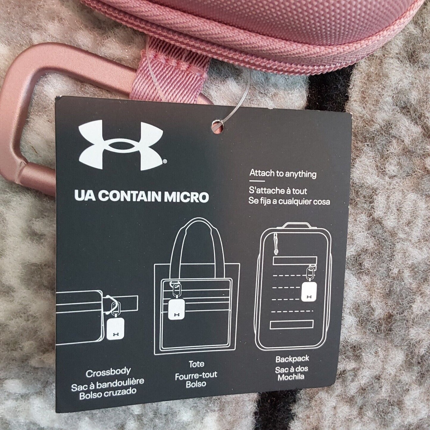 Under Armour UA Contain Micro Essentials Container Lot 2 Lemon & Pink NEW