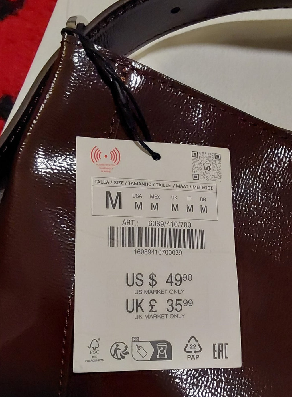 ZARA Large Maxi Bucket Bag With Zip Pouch Chocolate NWT 🔥🔥🔥