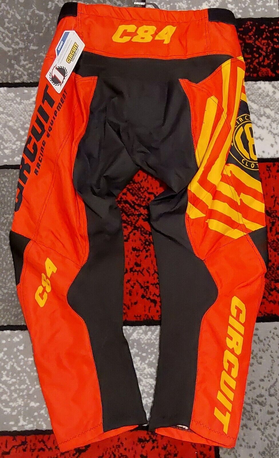 Circuit Equipment Reflex Gear Set Pants Orange Yellow Size 36 NWT