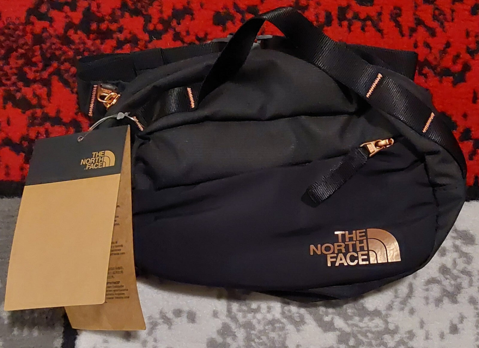 The North Face Isabella Hip Waist Pack Black Rose Gold NWT🔥🔥🔥