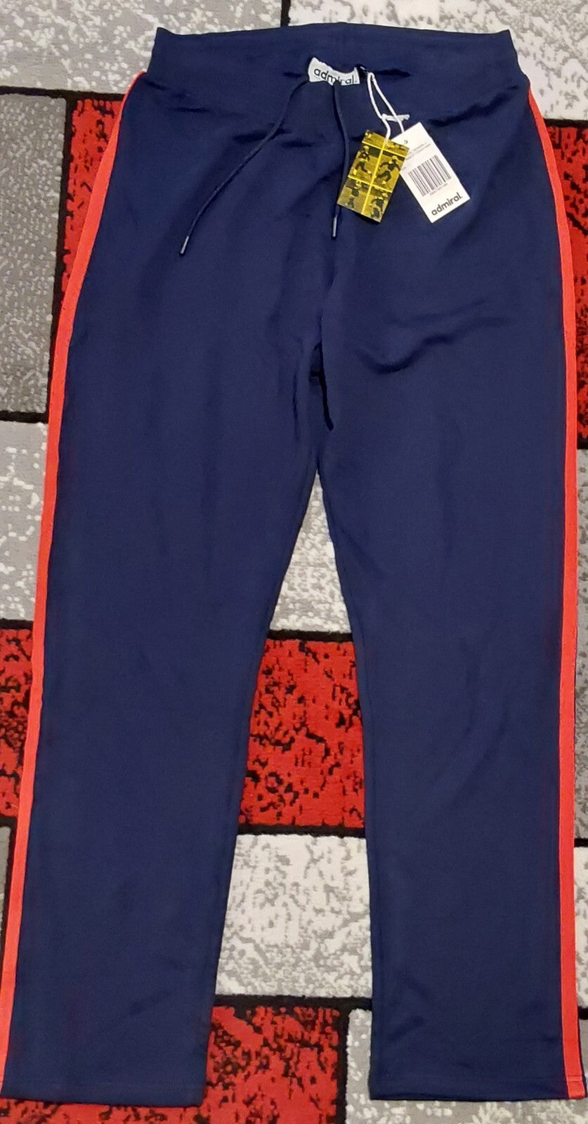 Bob Marley x Mundial x Admiral Track Pants in Navy & Red Size XL NWT 🔥🔥🔥
