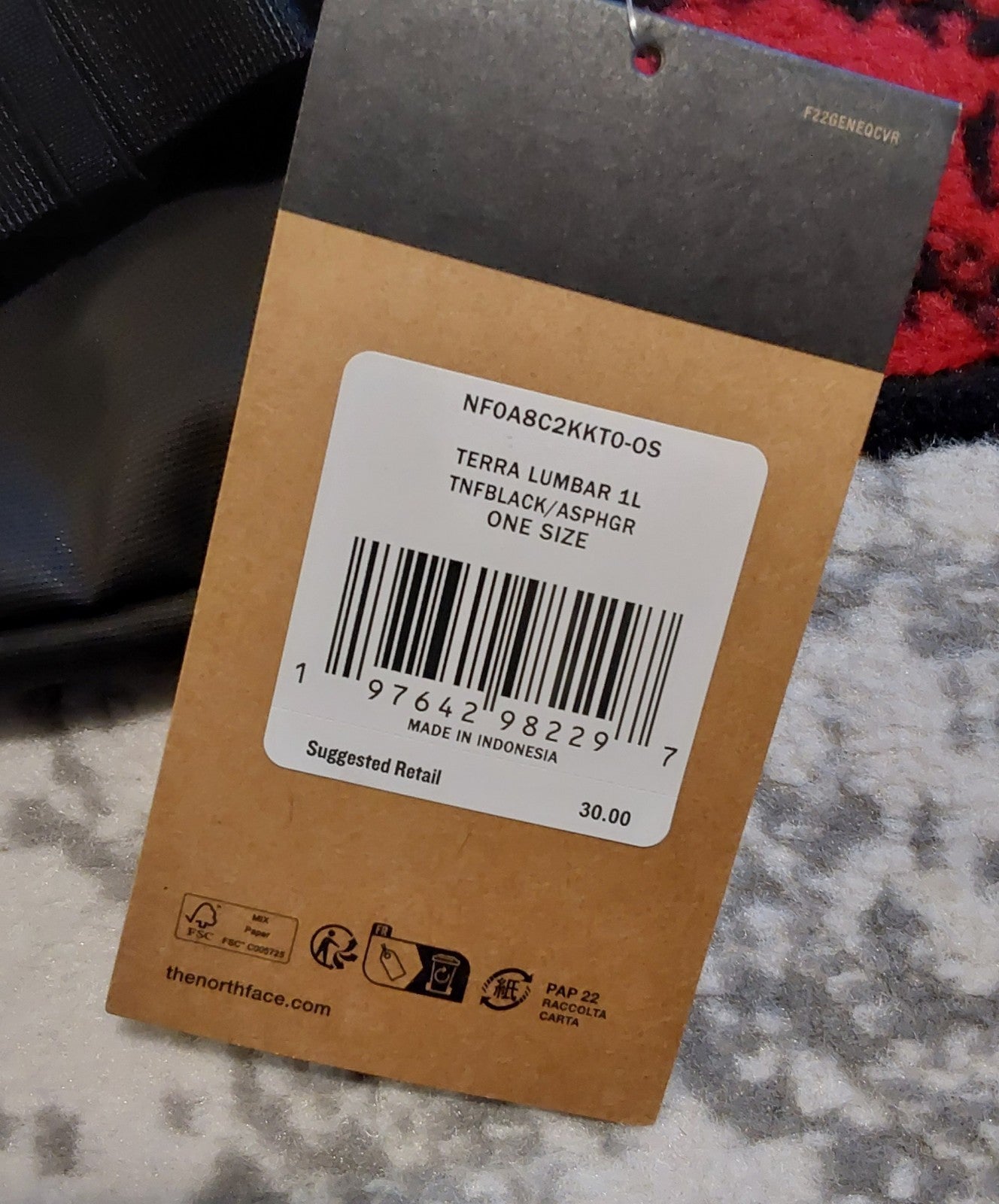 The North Face Terra Lumbar 1L Black NWT 🔥🔥🔥