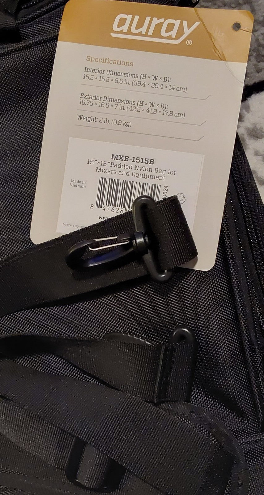 Auray MXB-1515B Bag For Mixers And Equipment Black NWT 🔥🔥🔥