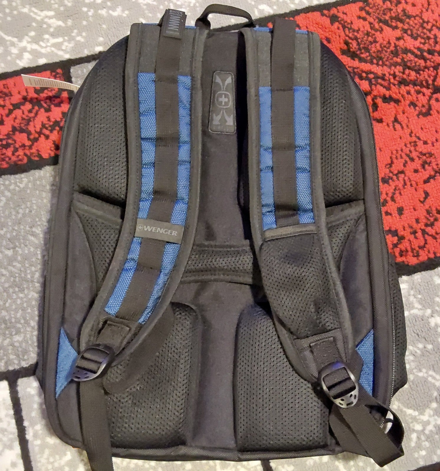 SwissGear Wenger Ibex 17" Laptop Backpack Black Navy Blue NWT🔥🔥🔥