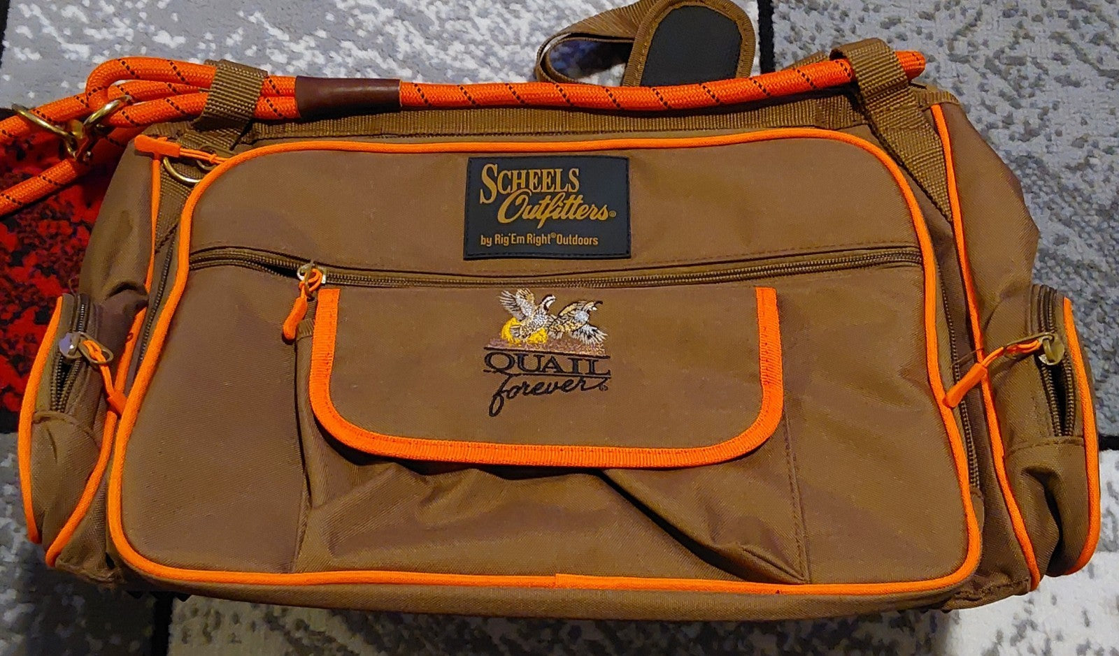Scheels Outfitters Rugged Gear Bag With Company Logo Brown NWT 🔥🔥🔥