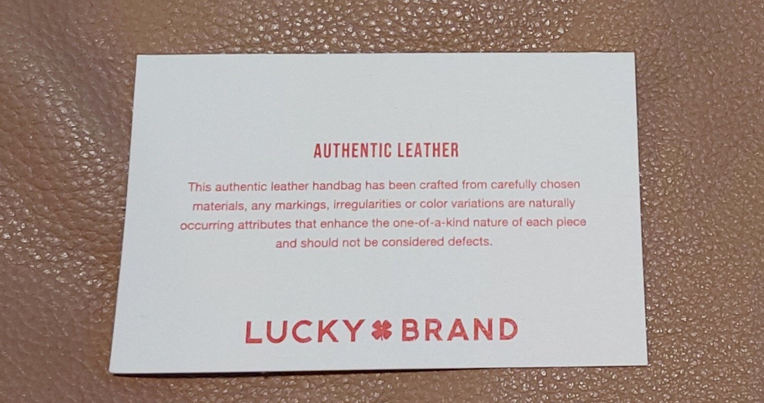 Lucky Brand Leather LY-LAYA  2 In 1 Crossbody Satchel Barley NWT 🔥🔥🔥