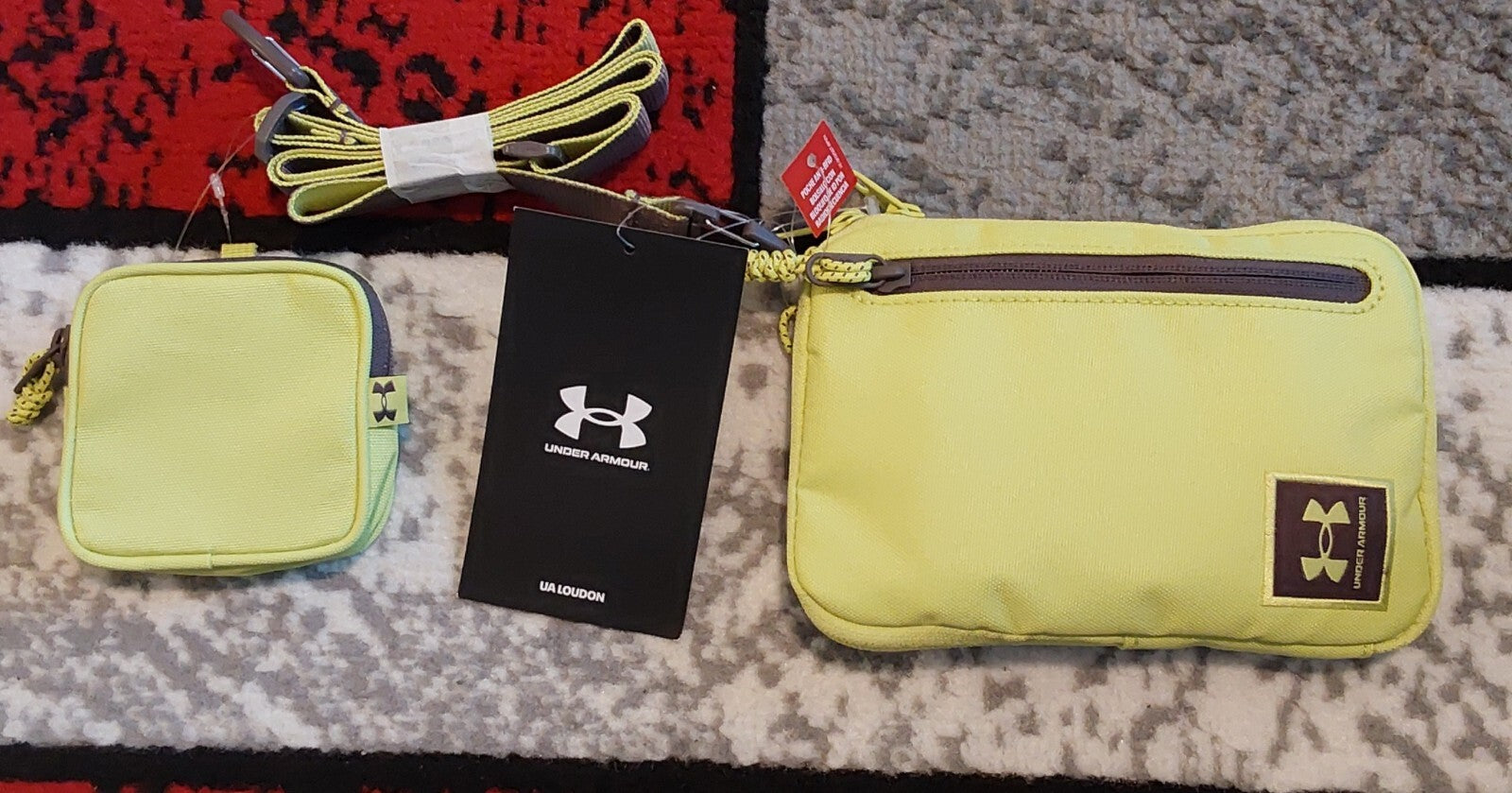 Under Armour UA Loudon Crossbody Set Soft Lemon NWT 🔥🔥🔥