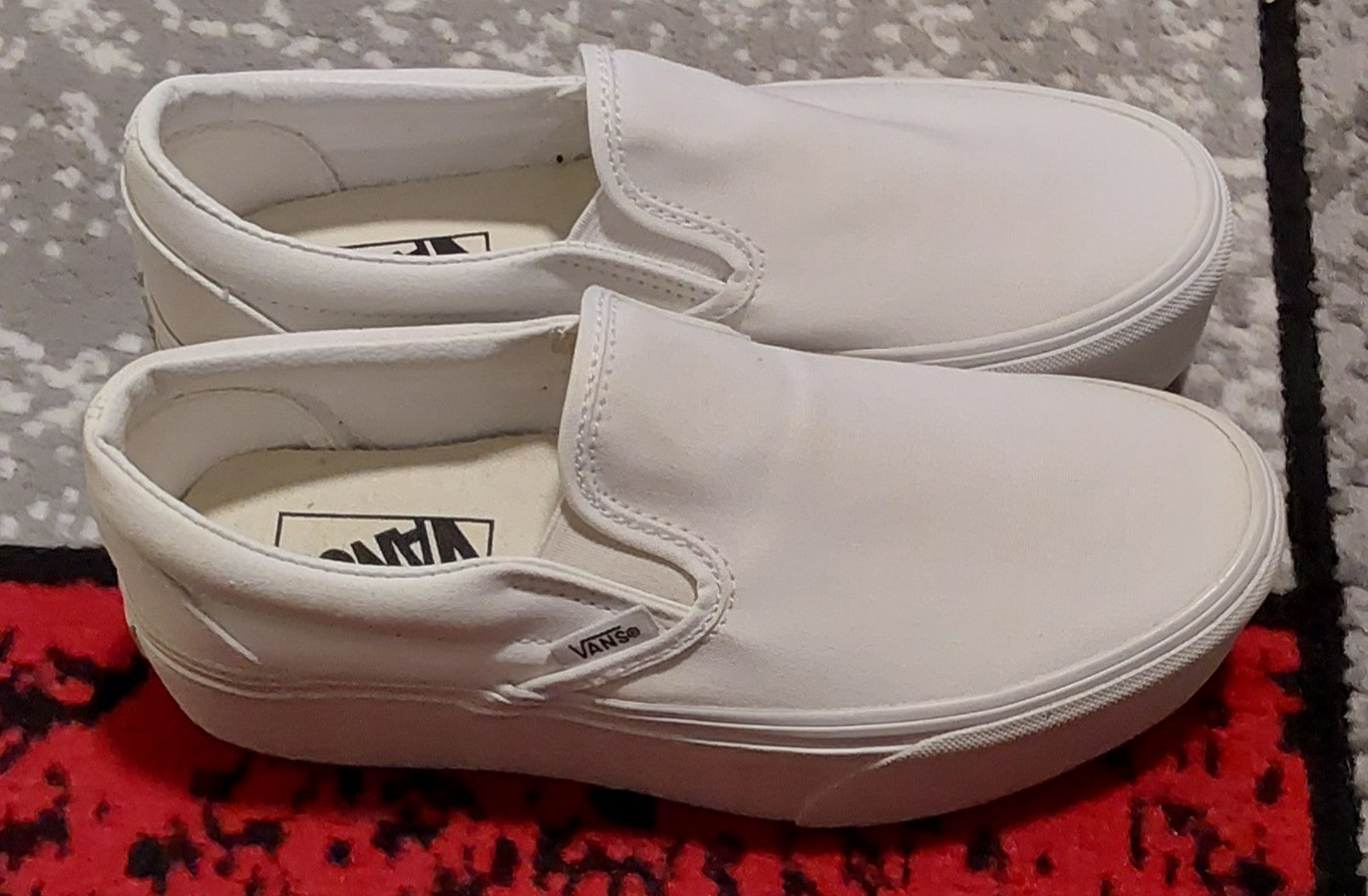 Vans Classic True White Stackform Slip-On Size 5.5 Blemished 🔥🔥🔥