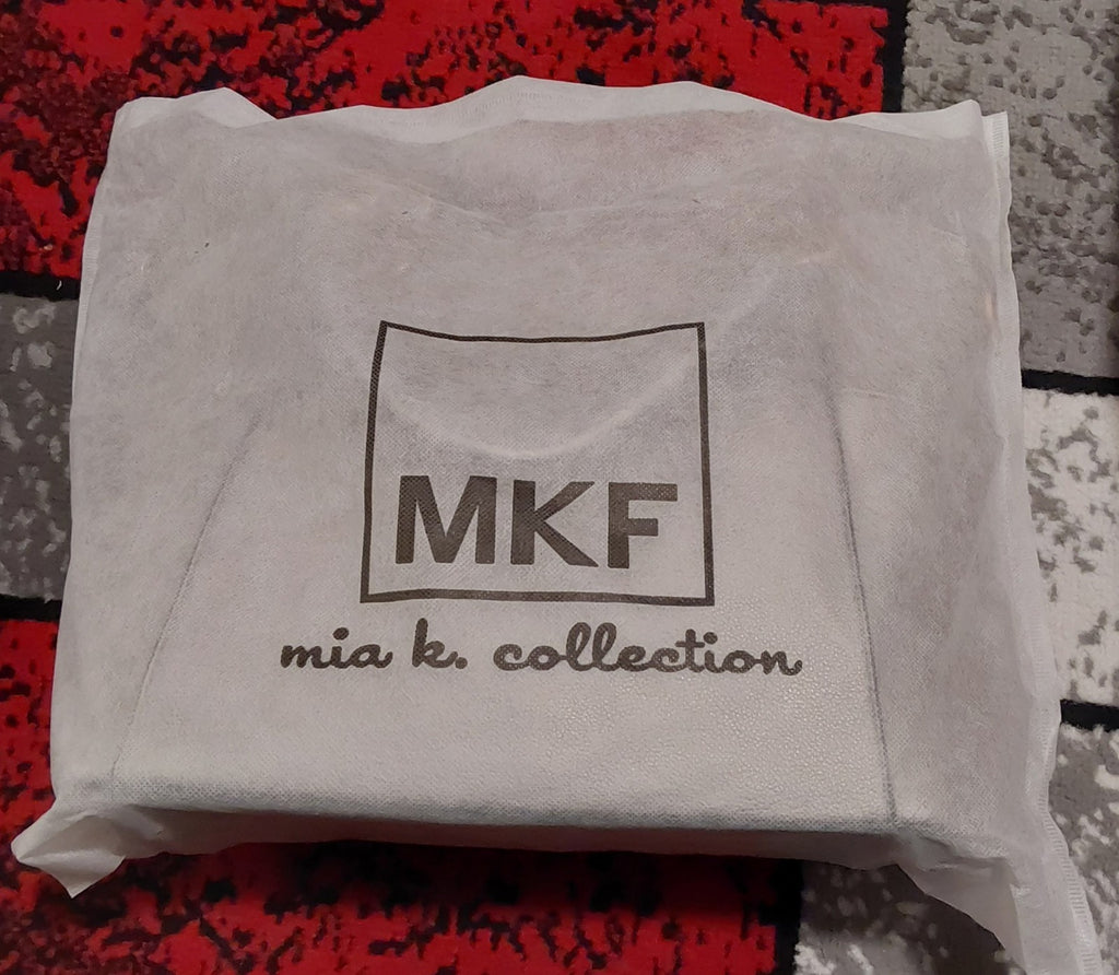 MFK Collection by Mia K Tote Bag & Wristlet Vegan Leather Pewter NWT 🔥🔥🔥
