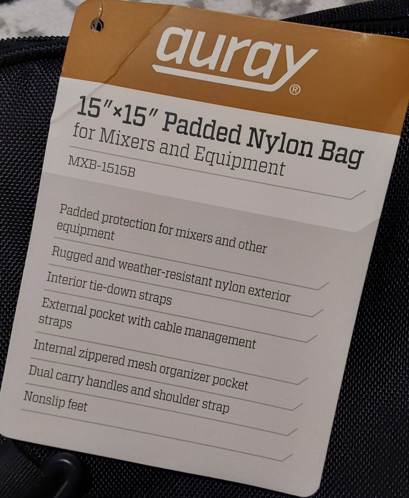 Auray MXB-1515B Bag For Mixers And Equipment Black NWT 🔥🔥🔥