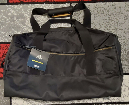 Adidas Creator Duffel & Drawstring Laundry Bag Black NWT RARE!!!