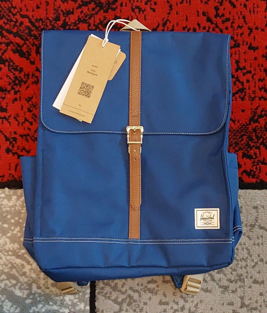 Herschel Supply Company City Backpack 16L True Blue White Stitch NWT