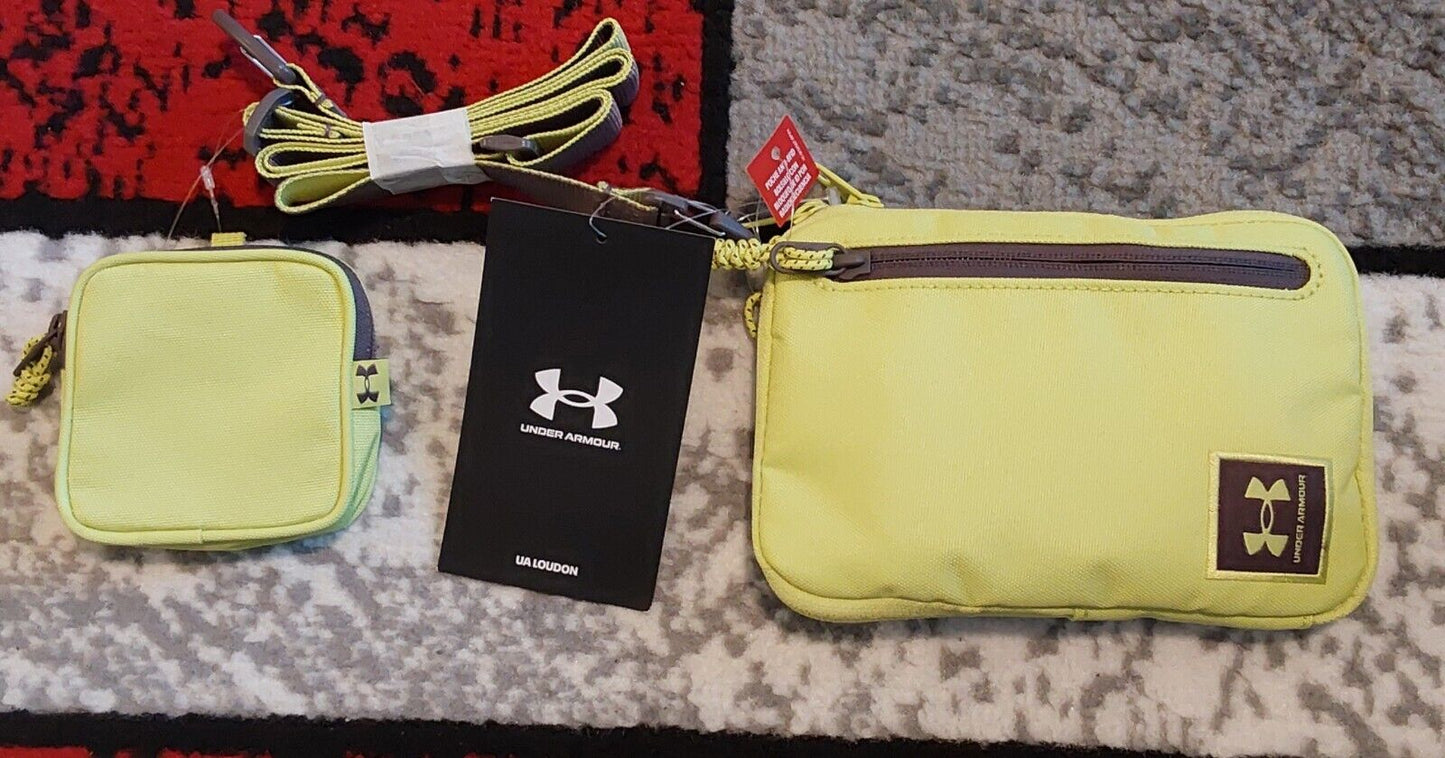 Under Armour UA Loudon Crossbody Set Soft Lemon NWT