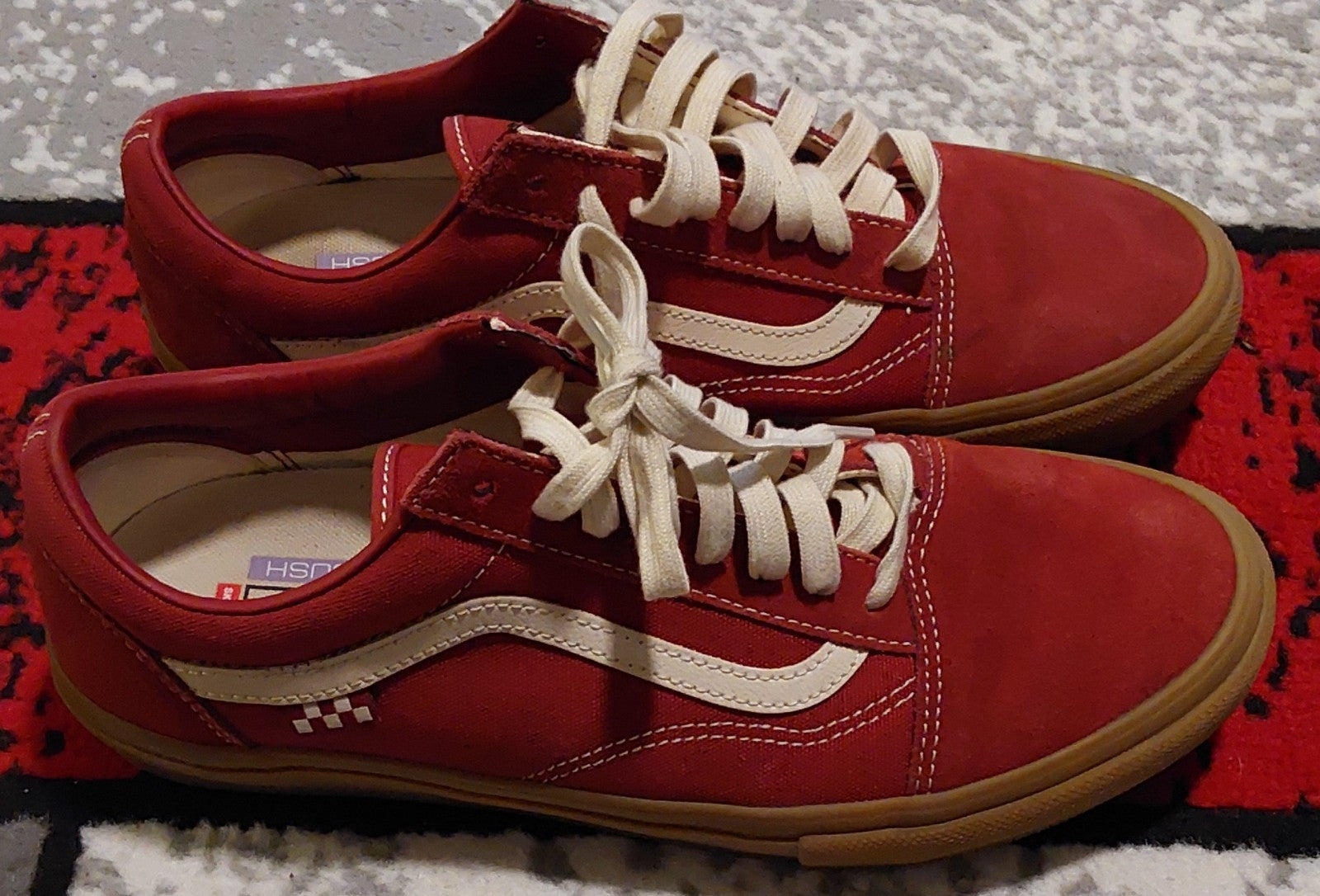 Vans Old Skool Skate Red/Gum Size 9.5 🔥🔥🔥